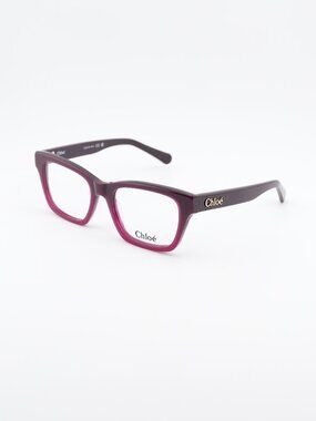 Chloe CH0242O 007 Eyeglasses Bordeaux 53mm Square Frame